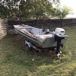 20 ft aluminum boat with trailer