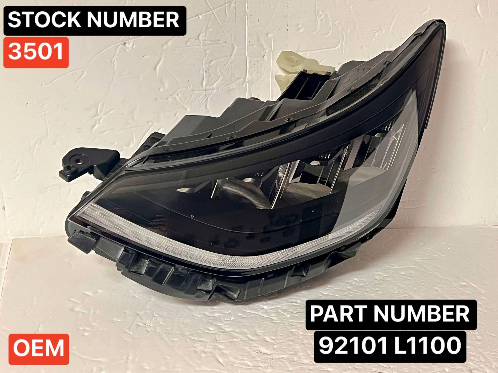 2020-2023 HYUNDAI SONATA OEM LH DRIVER SIDE LED HEADLIGHT