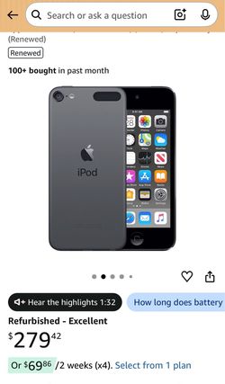 Ipod Touch 7th Generation 256Gb