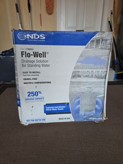 Flo-well drainage solution for standing water