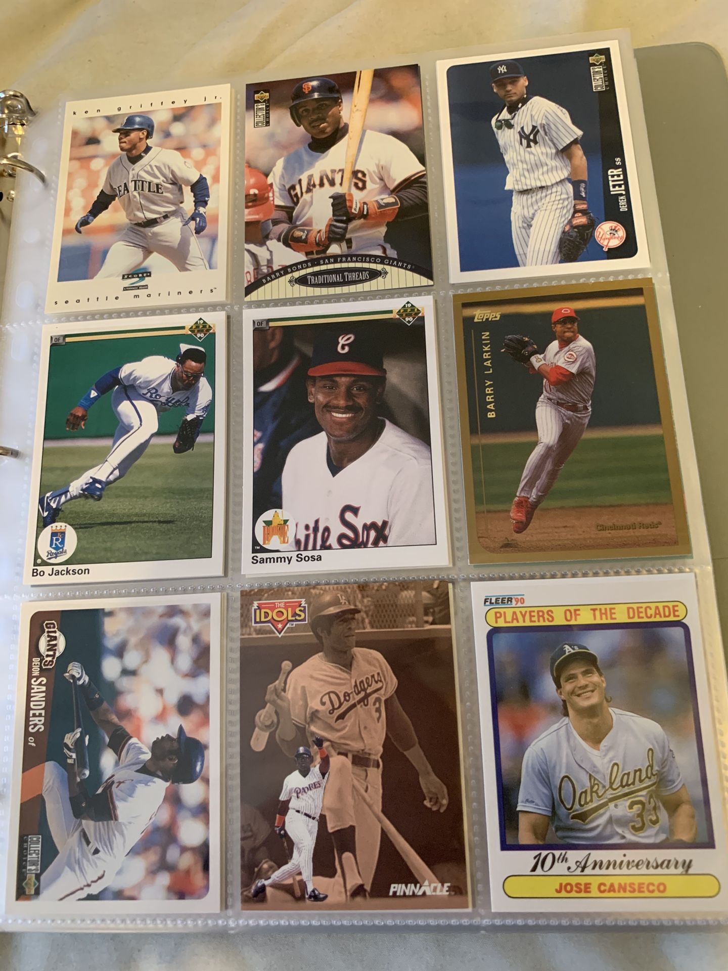 Baseball Card Binder - 300 Cards, No Scrubs, Good Condition