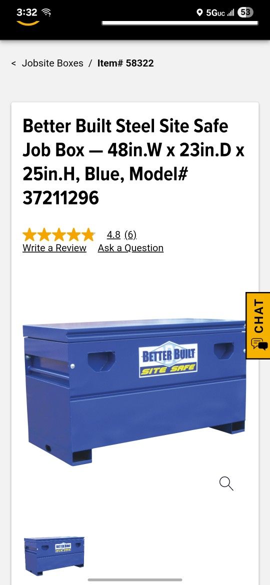 Blue Jobsite Box
