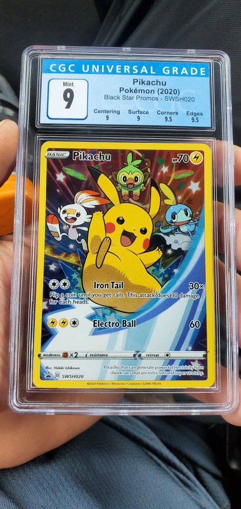 Pokemon Pikachu Promo CGC 9 W/ Sub Grades 