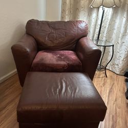 Very comfortable chair and ottoman