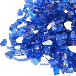 20 lbs Fire Glass BLUE ( Only 1 Box Left)