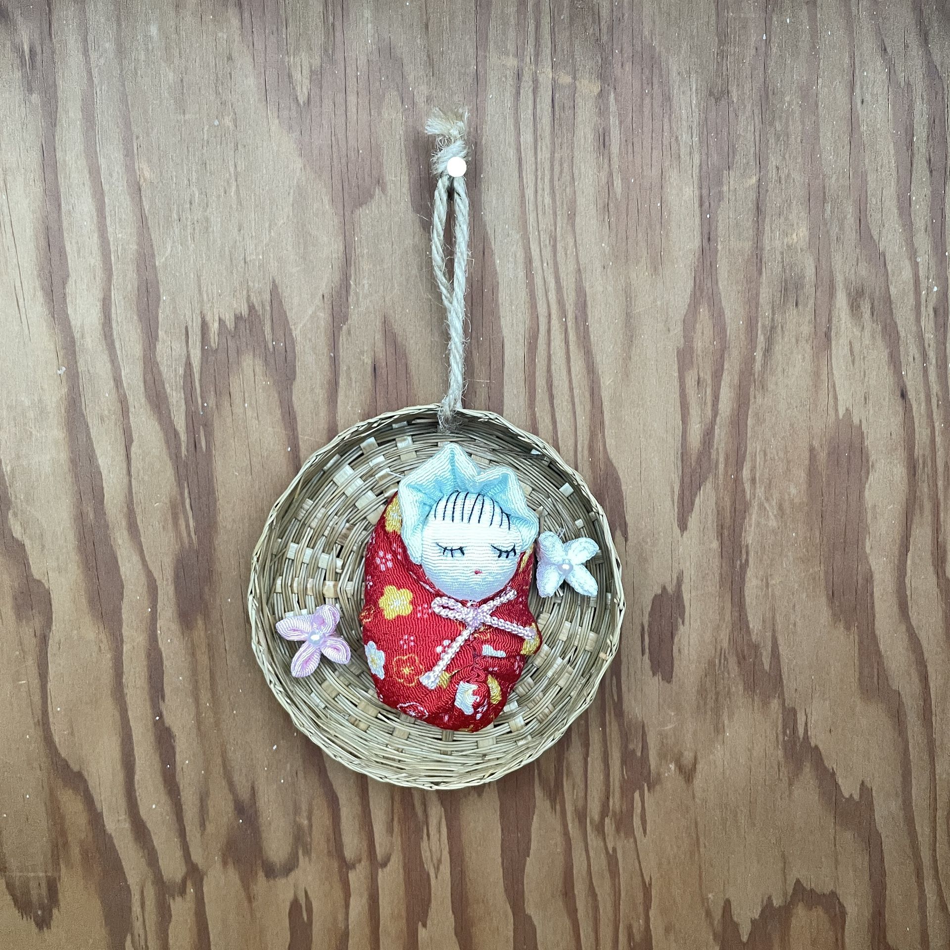 One-of-a-Kind Handmade Baby Girl Gift – Unique Birth Keepsake Ornament 3.5”