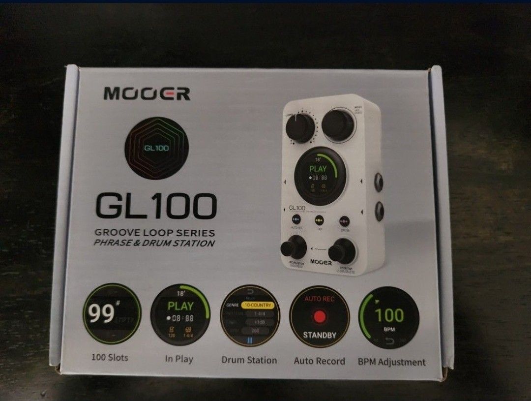 Mooer GL100 Pedal (Looper And Drum Backing)