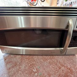 Microwave Stainless Steel GE Excellent Condition