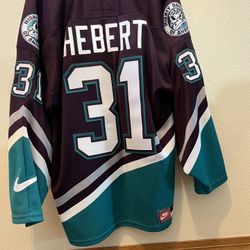 Vintage Nike Mighty Ducks Guy Hebert #31 Jersey - Size L, Perfect Condition!