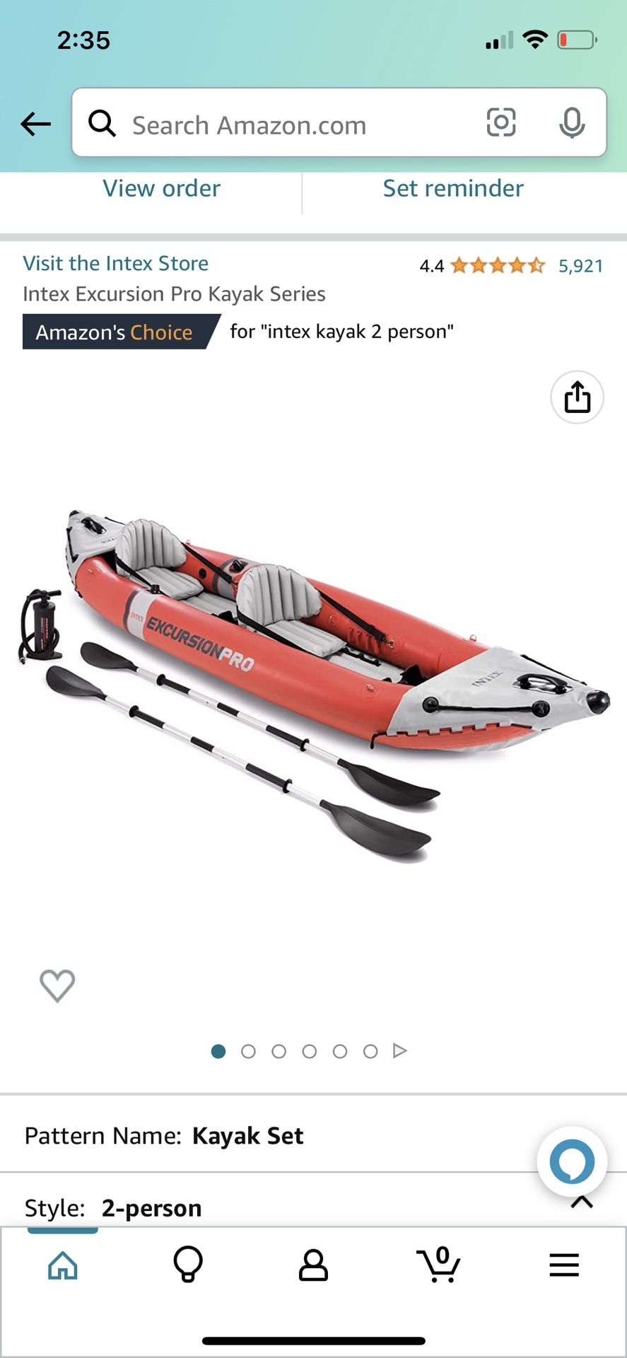 Intex Excursion Pro Kayak Series (2 Person)