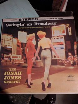 Jonah Jones Quartet Swingin' on Broadway Vinyl LP