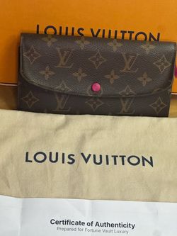 Authentic Louis Vuitton Emilie wallet- hot pink