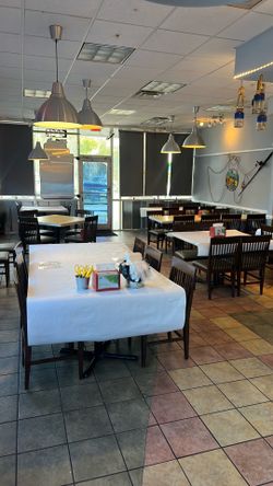 Restaurant tables and chairs