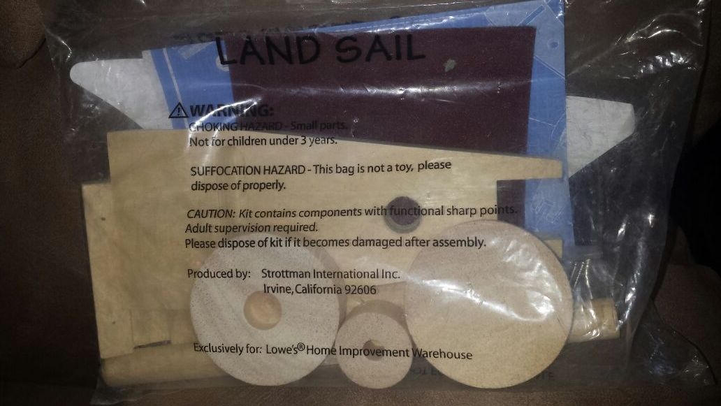 Land sail boat kit