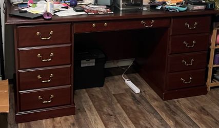 Solid Wood Executive Desk