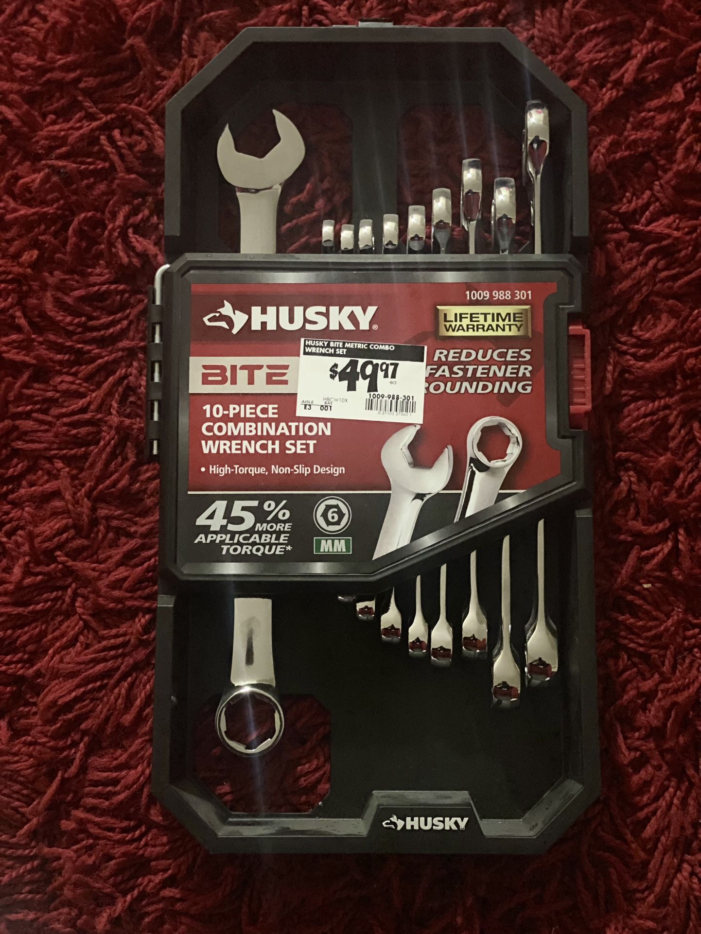 HUSKI BITE SAE Combination Wrench Set (10-Piece