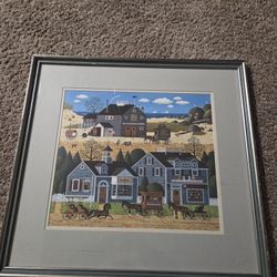 Charles Wysocki RARE Devilstone Harbor PRINT SIGNED 