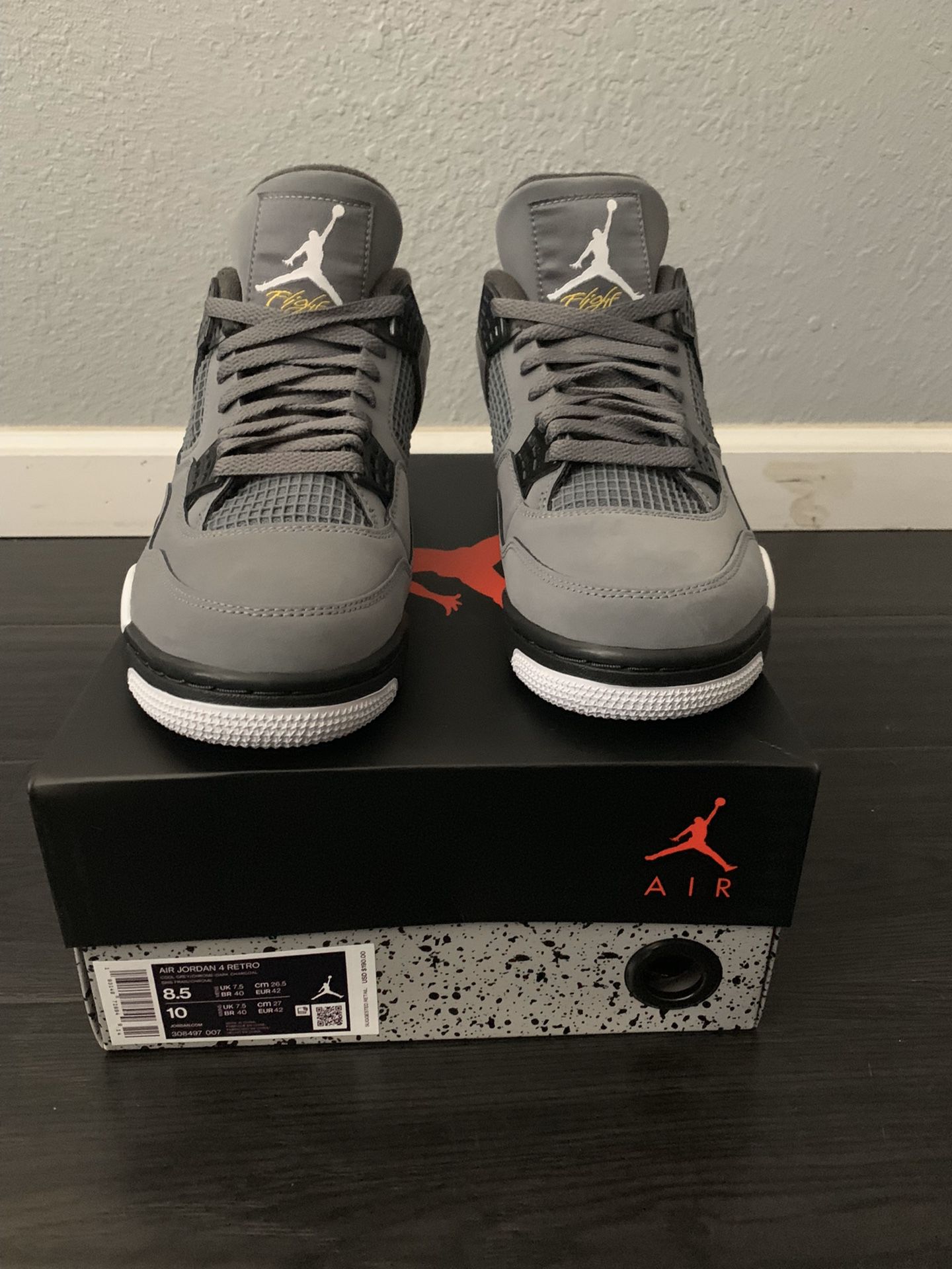 Jordan 4 cool grey 8.5 brand new.. NO TRADES FIRM ON PRICE