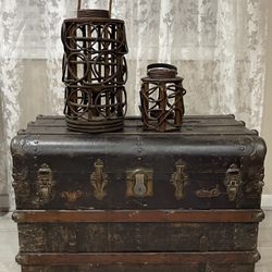 Vintage Boho Twisted Grape Vine Handmade Lantern / Candle Holder / Decor / Rare