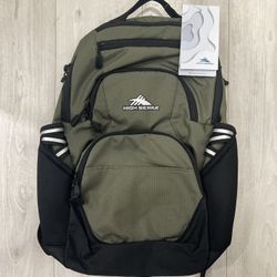 High Sierra Backpack - Olive - NEW