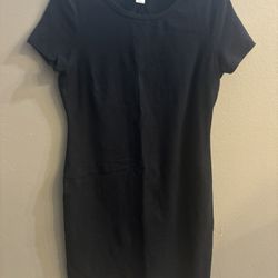 Old Navy Short Sleeve Casual Sundress, Black (Small)