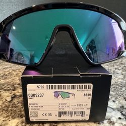 New Oakley BXTR Metal Polished Black Prizm Jade Sunglasses