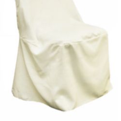 Wedding Metal Folding Chair Style Cover Decor Ivory 