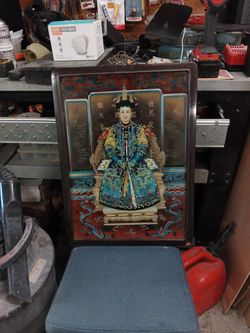Original China reverse painting late 1800s.