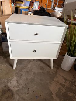 White nightstand