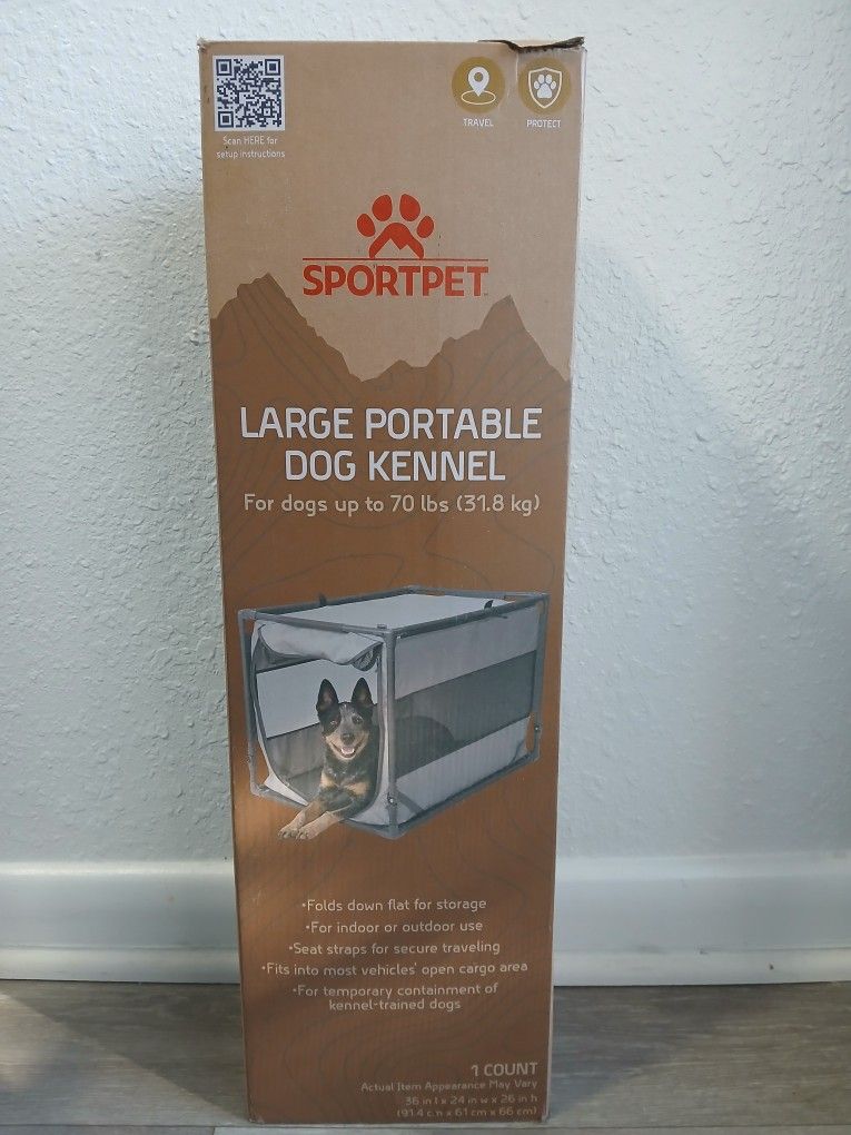 Sportpet Large Portable Dog Kennel