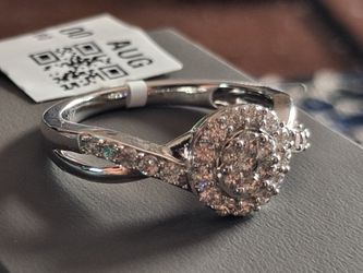 14karats White Gold Diamond Ring 0.50 Ct