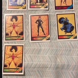 LOT OF 7 VINTAGE COMIC IMAGES MARVEL UNIVERSE CARDS 1987