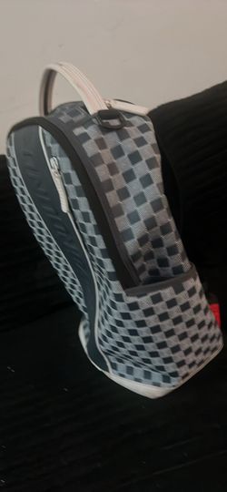 Checkered Tennis Racket Bag spray ground