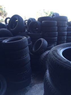 Biggest used tires collection