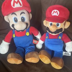 2 Super Mario Plush Toys – Bought from Disney World (Nintendo Official Set