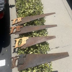 Lot Of 4 - Vintage Hand Saws