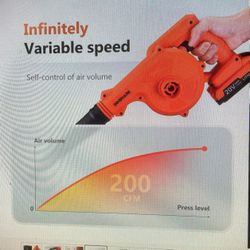 Electric Leaf Blowers/ Vacuum  Cleaner Kit 20 V Cordless  DINSHARE/ Battery /charger 
