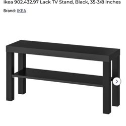 (2) New   IKEA 902.432.97 Lack TV Stand, Black, 35-3/8 Inches