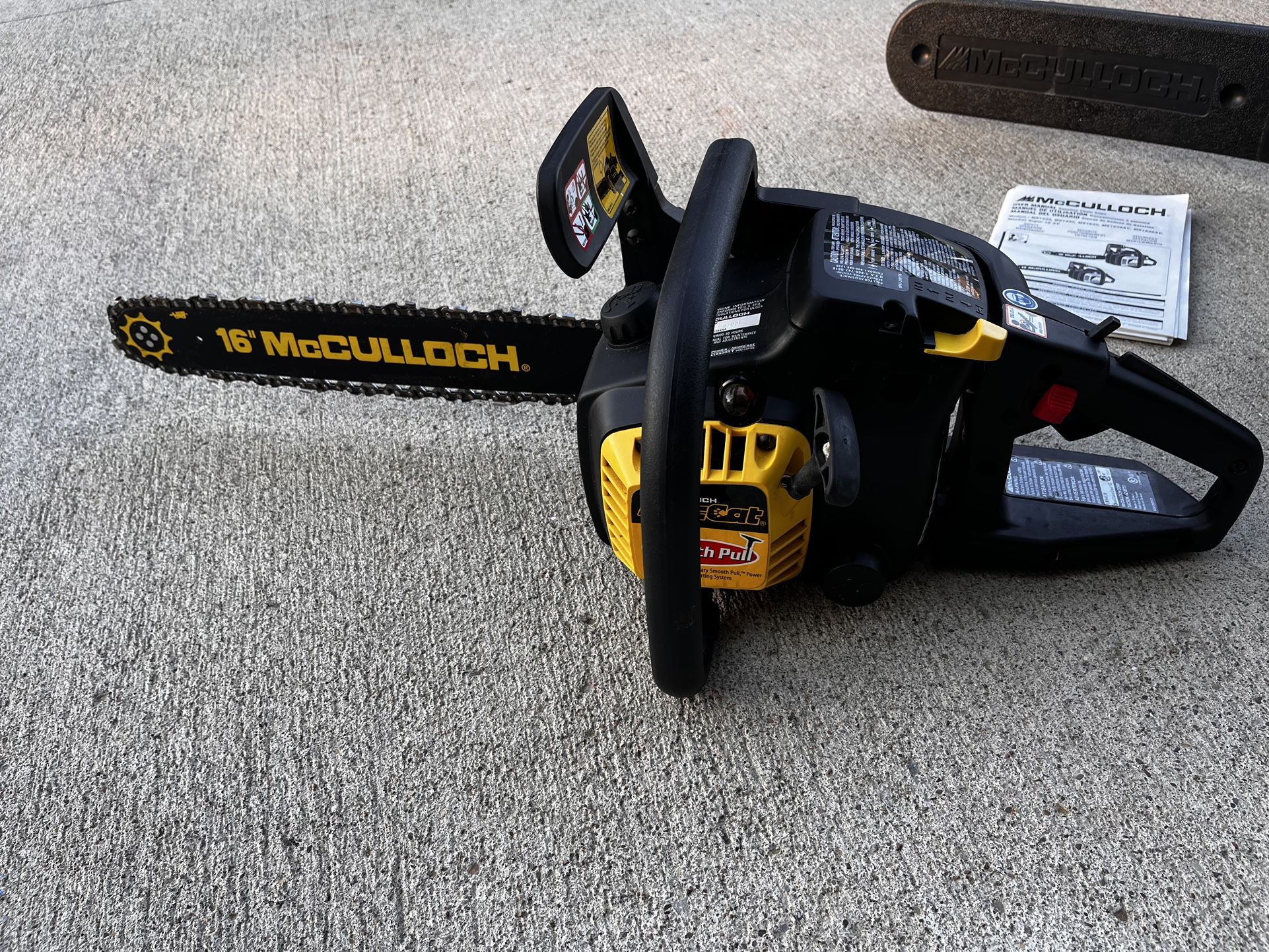 16” McCulloch 38cc Chainsaw 