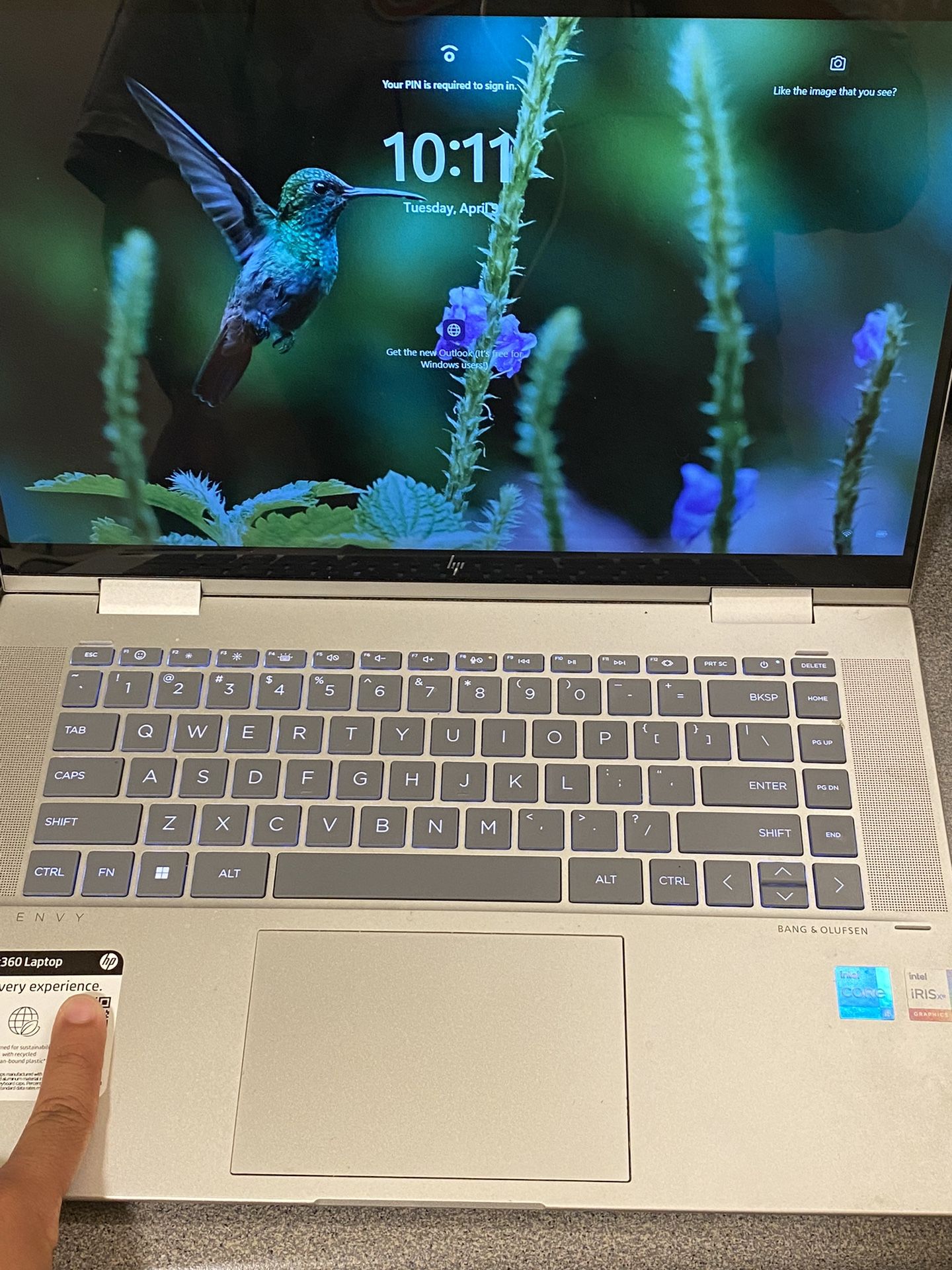 HP Envy Touch Screen Two In One Laptop