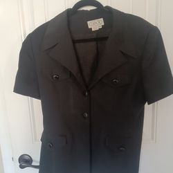 Woman's Suit Jacket Size 12 ,Short Sleeve,Black