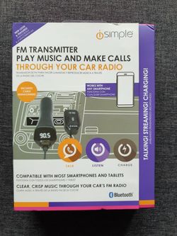 Car Bluetooth FM Transmitters Module Play Music & Make Calls