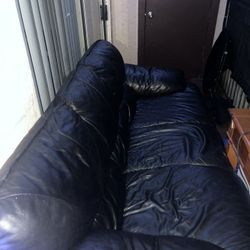 Faux Leather Couch