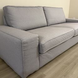IKEA light gray sofa (KIVIK, Orrsta cover) 