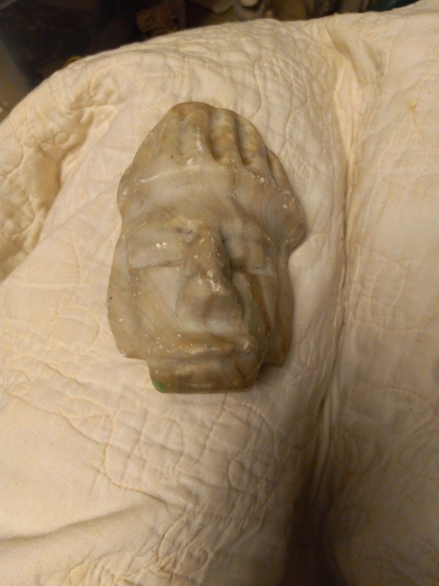 Precolumbian Arrifact Marble Face