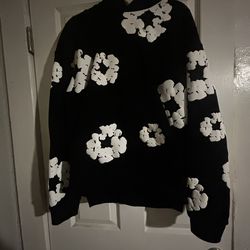 Denim Tears Black And White Hoodie.