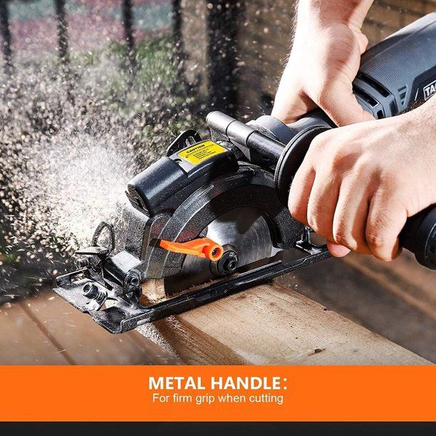 TACKLIFE Mini Circular Saw – Corded Electric, 120V, Includes Blades, Compact 5 thumbnail image