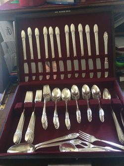 Antique silverware