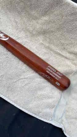 MLB Authenticated/ Autographed Bat Carlos Zambrano