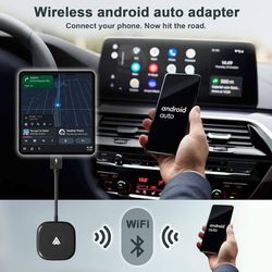 Android Auto Wireless Adapter Plug and Play Car Dongle for Factory Wired Android Auto in All Cars - Low Latency and Easy to Install  About this item  